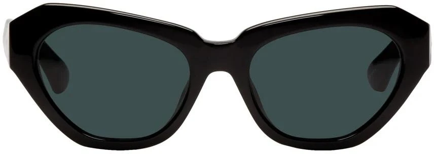 商品Dries Van Noten|X Linda Farrow Grey Cat Eye Unisex Sunglasses DVN166C7SUN 53,价格¥957,第1张图片