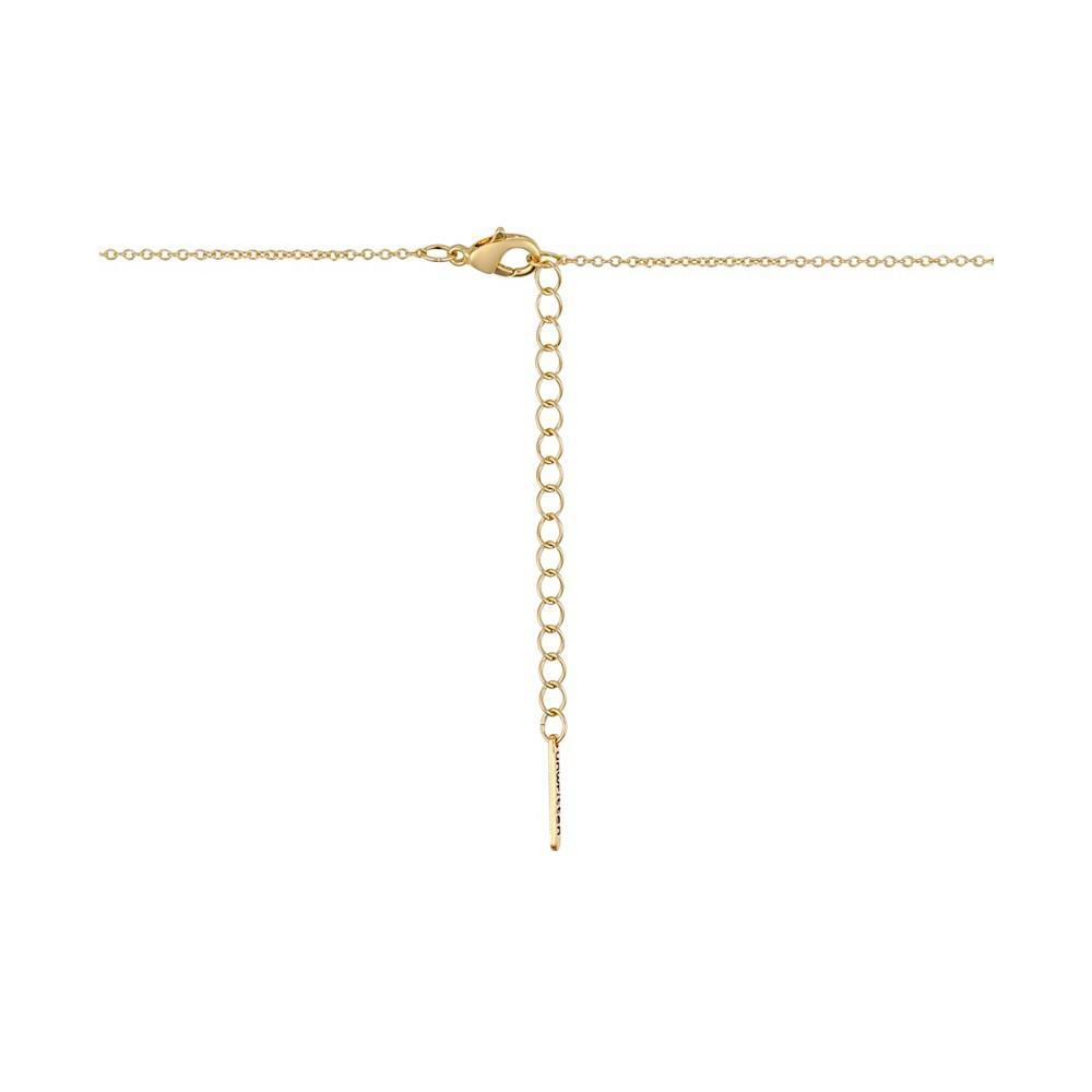 商品Unwritten|14k Gold Plated Cubic Zirconia Crescent Moon Pendant Necklace,价格¥194,第4张图片详细描述