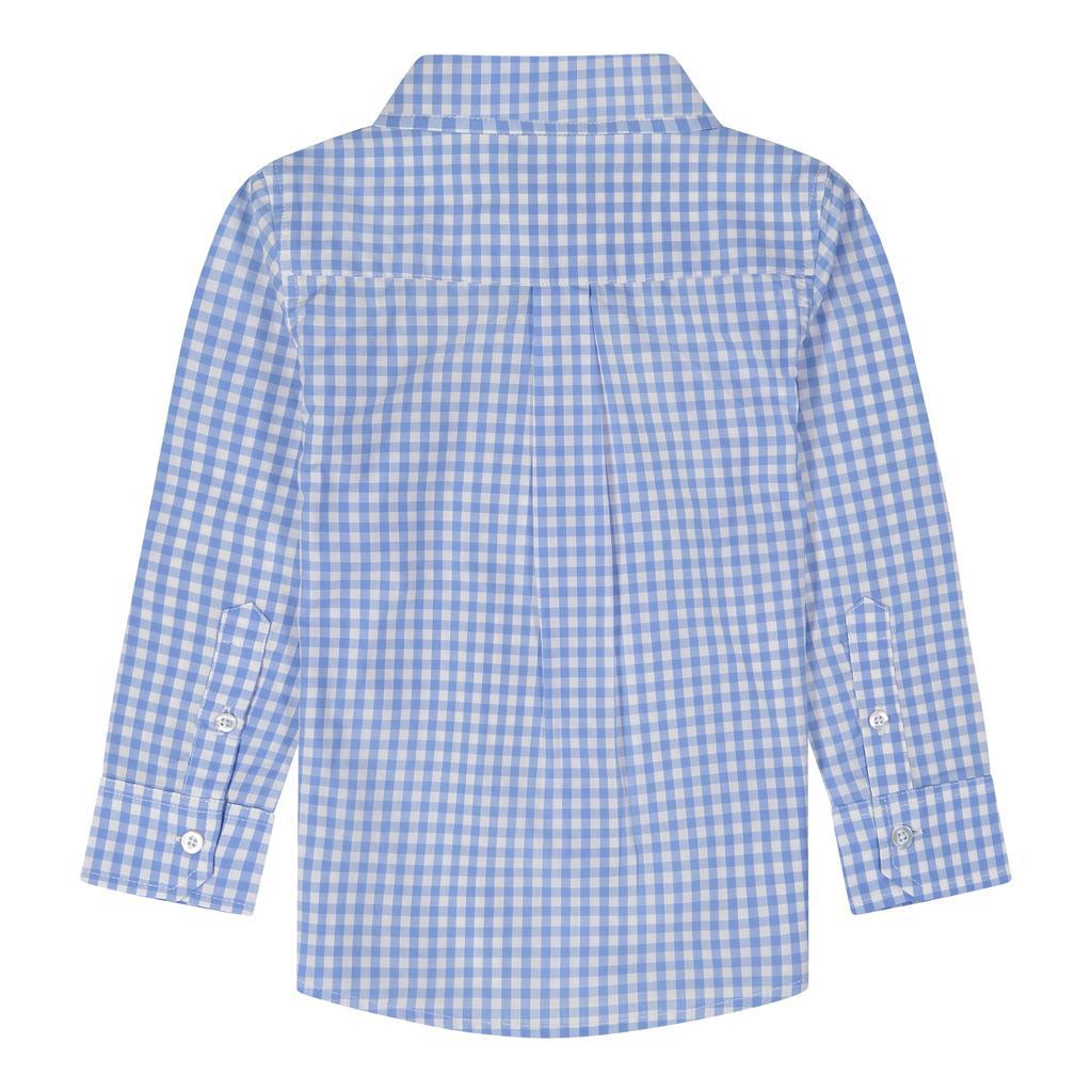 商品Andy & Evan|Boys Gingham Button Down Shirt,价格¥108,第6张图片详细描述