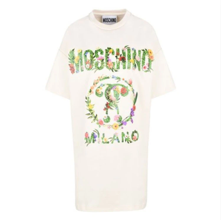 商品Moschino|MOSCHINO 白色女士半裙 0457426-3003,价格¥2869,第1张图片