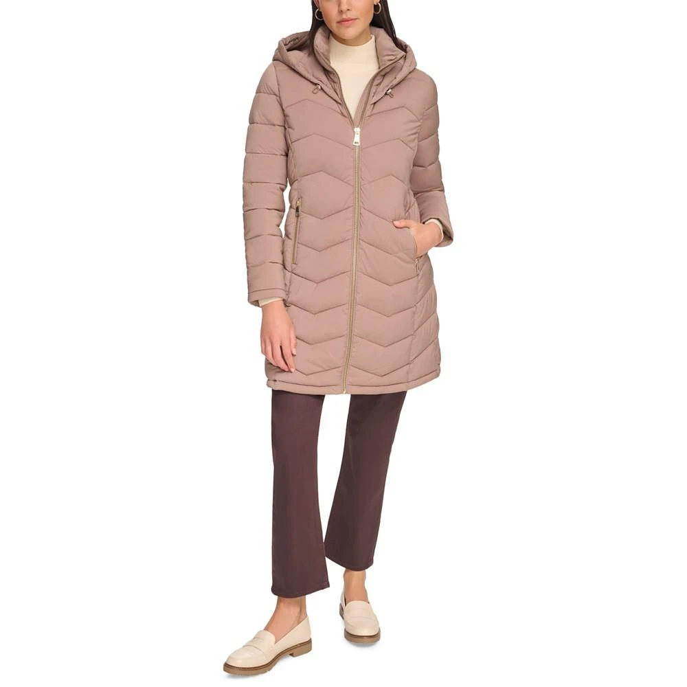 商品Calvin Klein|Women's Hooded Packable Puffer Coat,价格¥878,第1张图片