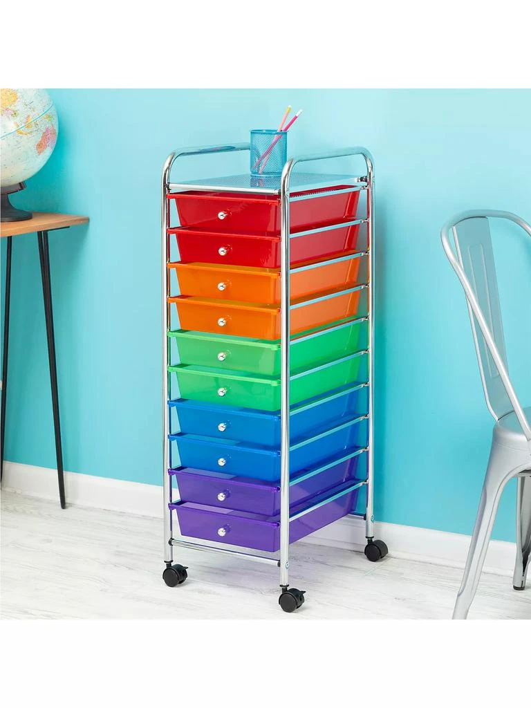 10-Drawer Multicolor Rolling Cart 商品