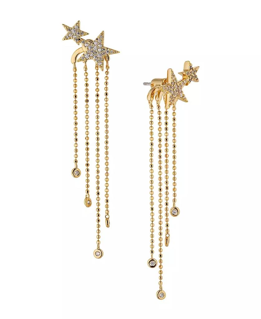 商品AJOA|AVA NADRI Star with Fringe Drop Earring in 18K Gold Plated Brass,价格¥456,第1张图片