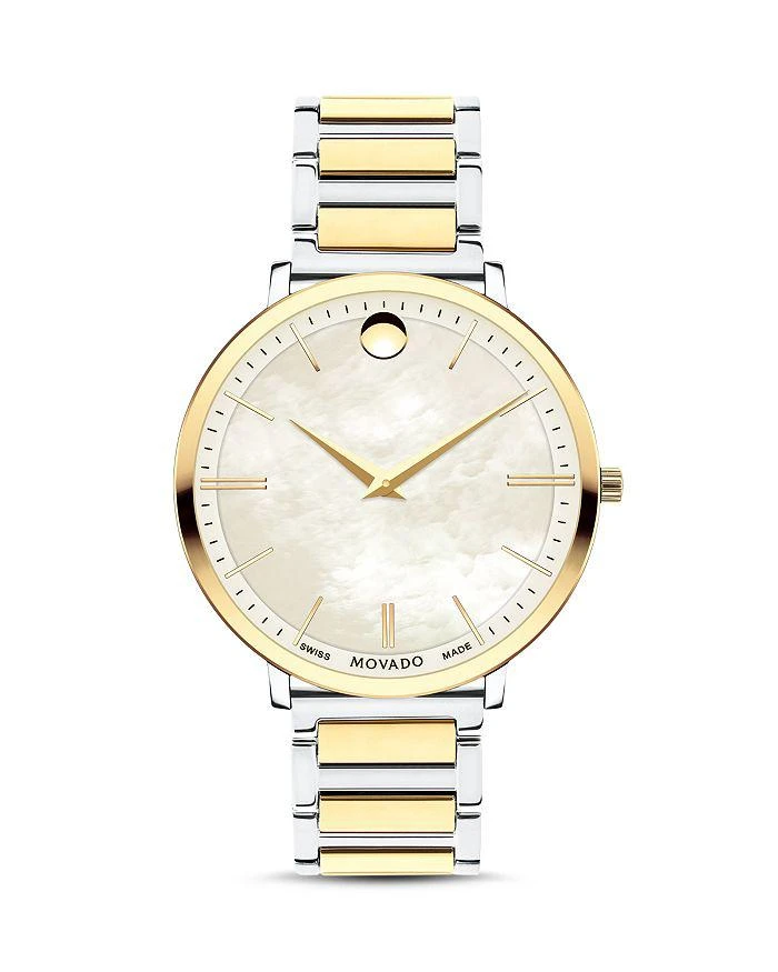 商品Movado|Ultra Slim Two-Tone Watch, 35mm,价格¥5156,第1张图片