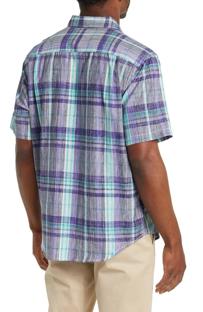 商品Tommy Bahama|Samba Wave Plaid Print Short Sleeve Shirt,价格¥459,第2张图片详细描述
