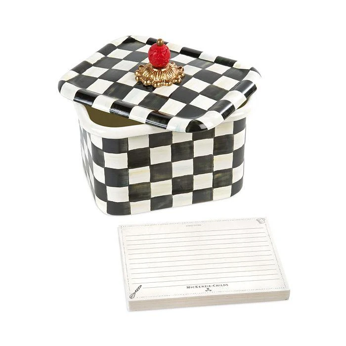 商品MacKenzie-Childs|Courtly Check® Recipe Box,价格¥967,第2张图片详细描述