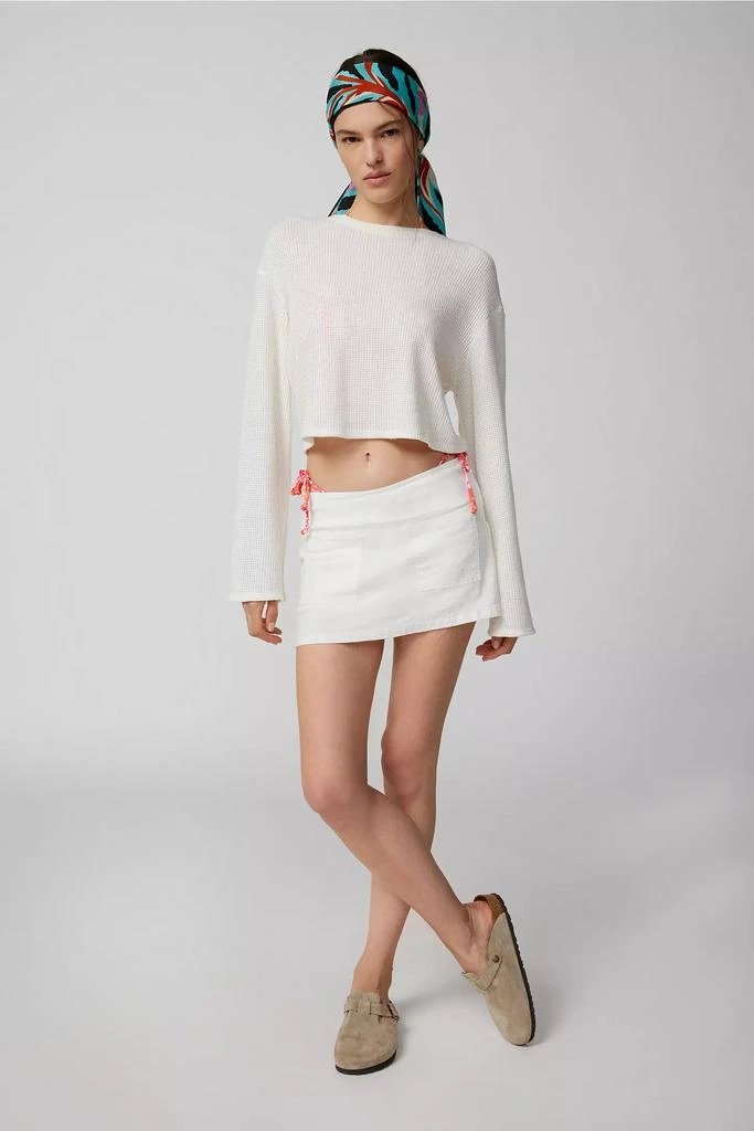 商品Urban Outfitters|UO Dariah Linen Micro Mini Skort,价格¥232,第3张图片详细描述
