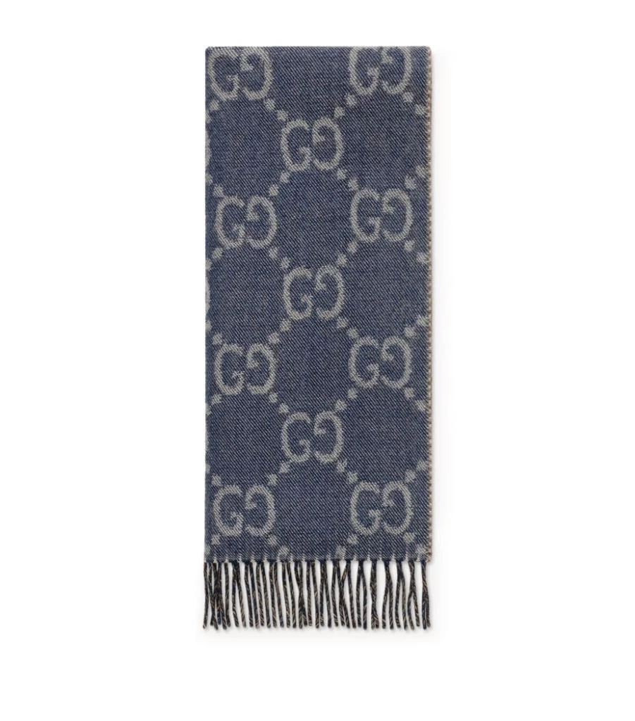 商品Gucci|Wool GG Logo Scarf,价格¥3183,第1张图片