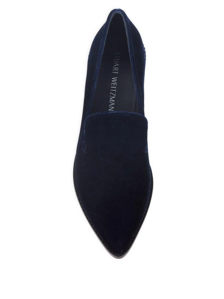 商品Stuart Weitzman|Runatab Velvet Loafers,价格¥1104,第4张图片详细描述