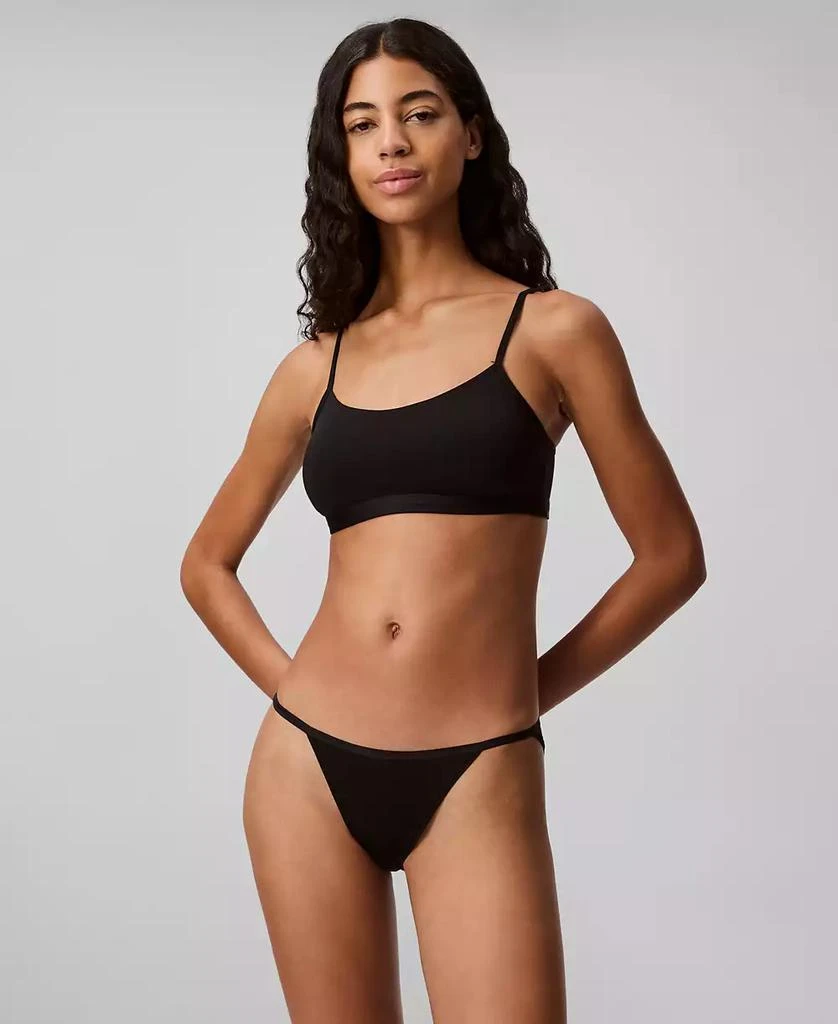 商品Calvin Klein|Women's Ideal Micro String Bikini Underwear QD5176,价格¥62,第2张图片详细描述