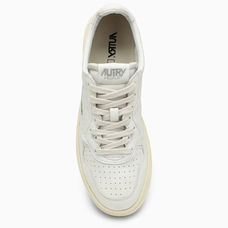 商品Autry| WHITE CREAM LEATHER MEDALIST SNEAKERS,价格¥1652,第3张图片详细描述