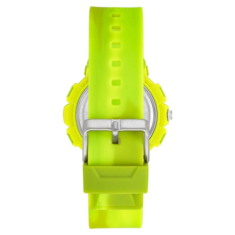 商品Steve Madden|Women's Bright Lime Green Plastic Strap Digital Watch, 50mm,价格¥524,第3张图片详细描述