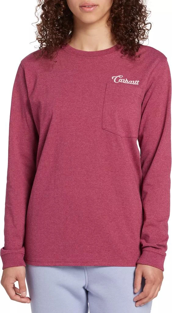 商品Carhartt|Carhartt Women's Loose Fit Graphic Long Sleeve Pocket Shirt,价格¥88,第1张图片
