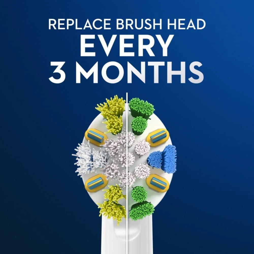 商品Oral-B|Oral-B FlossAction Electric Toothbrush Replacement Brush Heads Refills, 5 Count,价格¥204,第4张图片详细描述