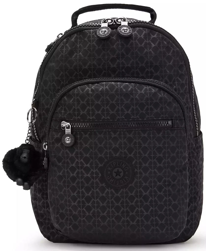 商品Kipling|Seoul Medium Nylon Tablet Zippered Backpack,价格¥375,第1张图片