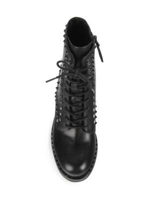 Studded Leather Combat Boots商品第6张图片规格展示