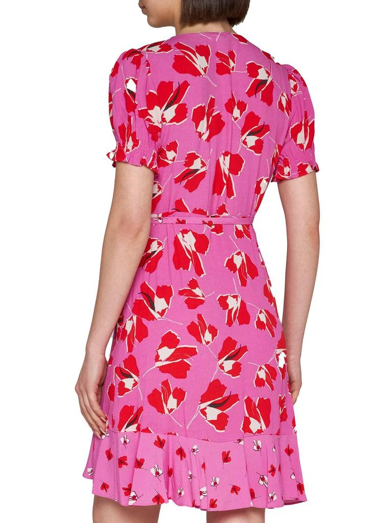 商品Diane von Furstenberg|Diane von Furstenberg Floral Printed V-Neck Dress,价格¥2266,第3张图片详细描述