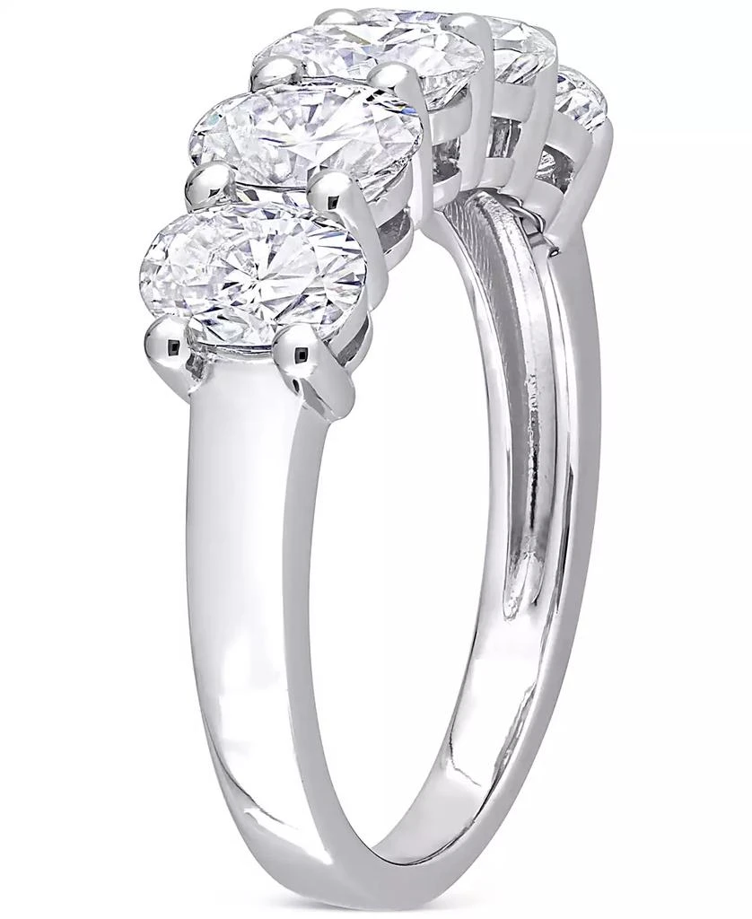 商品Macy's|Moissanite Oval Five Stone Anniversary Band (2-1/2 ct. t.w.) in 10k White Gold,价格¥5759,第5张图片详细描述