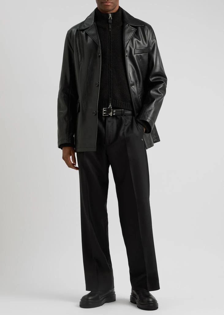 商品Our Legacy|Alley leather jacket,价格¥9962,第4张图片详细描述