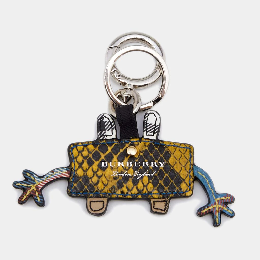 商品[二手商品] Burberry|Burberry Mustard Yellow Embossed Leather Monster Bag Charm/Keyring,价格¥1503,第2张图片详细描述