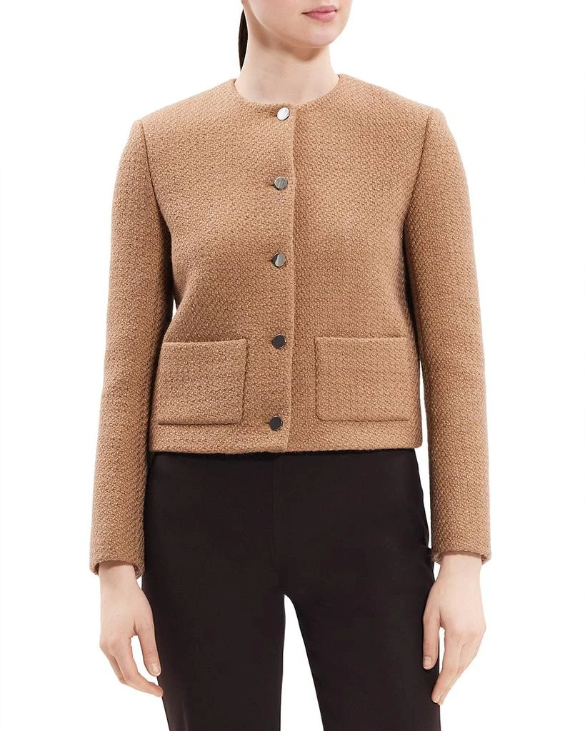 商品Theory|Tweed Cropped Jacket,价格¥1804,第1张图片