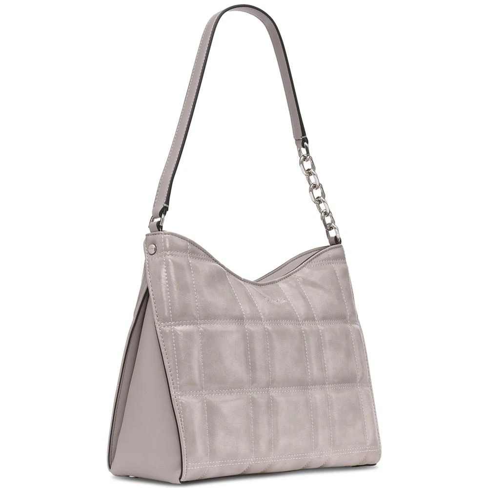 商品Calvin Klein|Nova Quilted Tip Zipper Shoulder Bag with Chain Strap,价格¥709,第4张图片详细描述