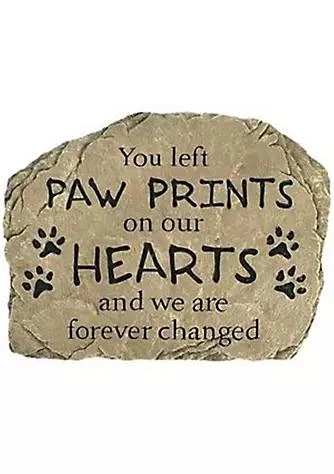 商品Carson Home Accents|Home Accents Carson Home Accents Cha13051 Paw Prints Pet Garden Stone,价格¥279,第1张图片