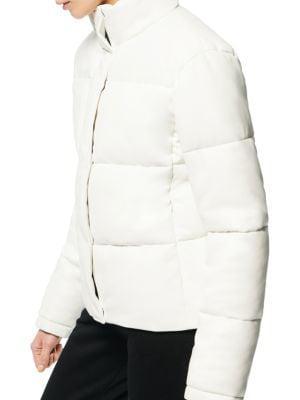 商品Marc New York by Andrew Marc|Faux Leather Puffer Jacket,价格¥508,第6张图片详细描述