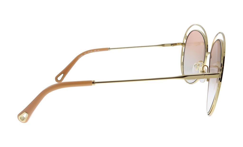 商品Chloé|Chloe CE169S Gold Aviator Sunglasses,价格¥731,第5张图片详细描述