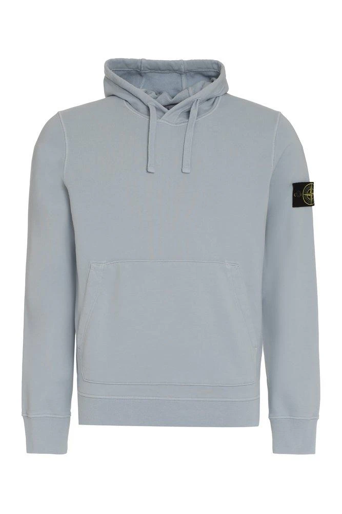 商品Stone Island|Stone Island Logo Patch Drawstring Hoodie,价格¥2233,第1张图片