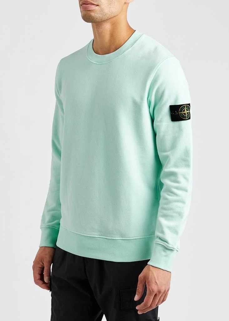 商品Stone Island|Aqua logo cotton sweatshirt,价格¥2837,第2张图片详细描述