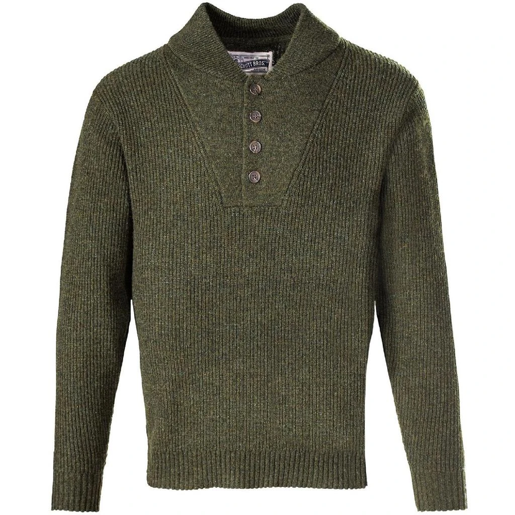 商品Schott|Schott NYC Mens Knit Wool Blend Mock Turtleneck Sweater,价格¥352,第1张图片