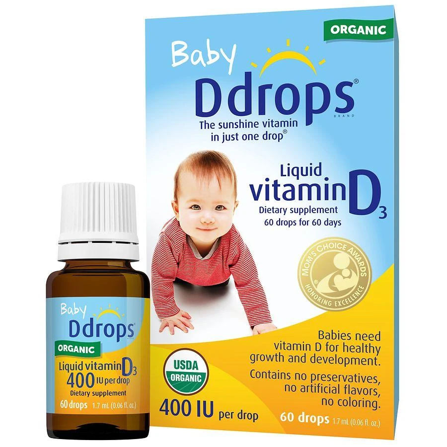 Ddrops Baby Liquid Vitamin D Drops 400 IU 1
