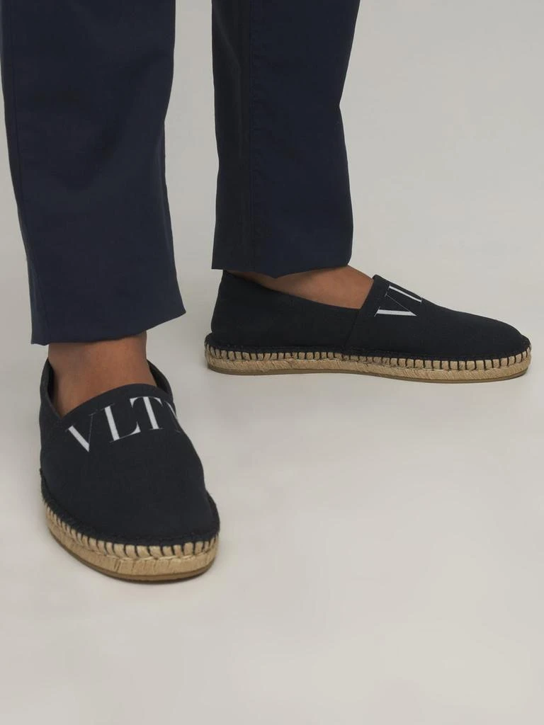 商品Valentino|Vltn Cotton Canvas Espadrilles,价格¥4227,第2张图片详细描述