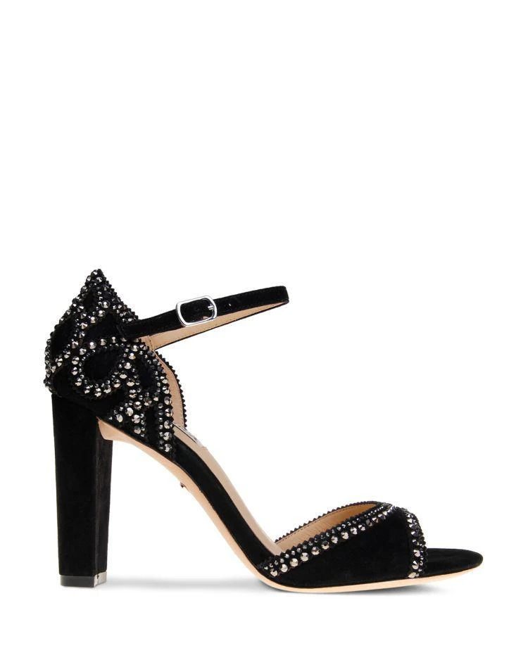 商品Badgley Mischka|Women's Kelly Embellished Suede High-Heel Sandals,价格¥763,第2张图片详细描述