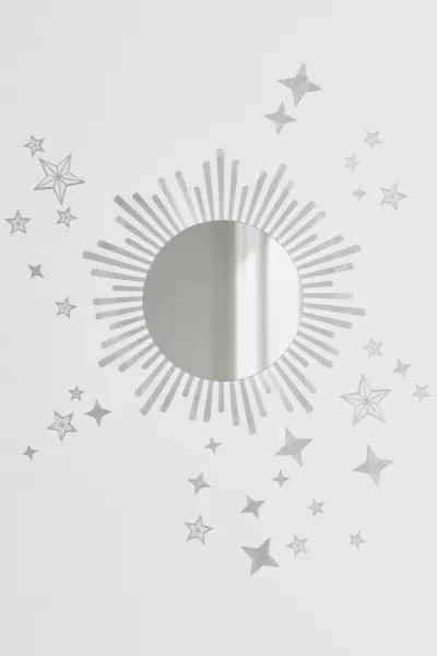 商品Urban Outfitters|Sunburst Peel And Stick Decals With Circle Mirror,价格¥217,第2张图片详细描述