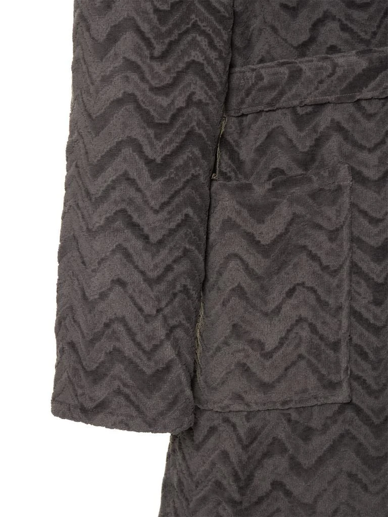商品MISSONI HOME COLLECTION|Rex Hooded Cotton Bathrobe,价格¥3541,第4张图片详细描述