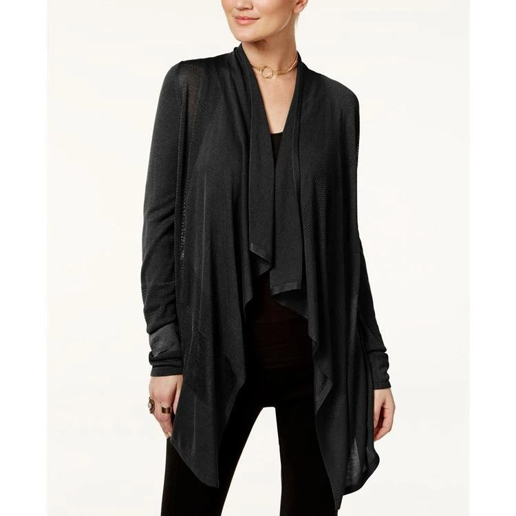 商品INC International|Petite Open-Front Draped Illusion Cardigan, Created for Macy's,价格¥156,第1张图片