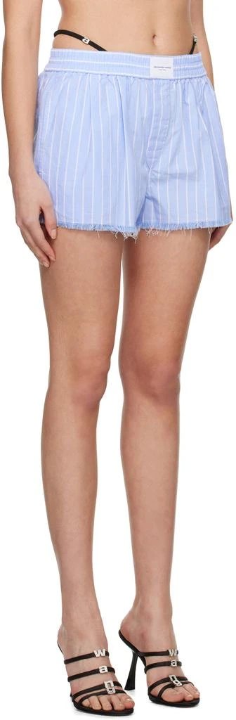 商品Alexander Wang|Blue Frayed Shorts,价格¥2424,第2张图片详细描述