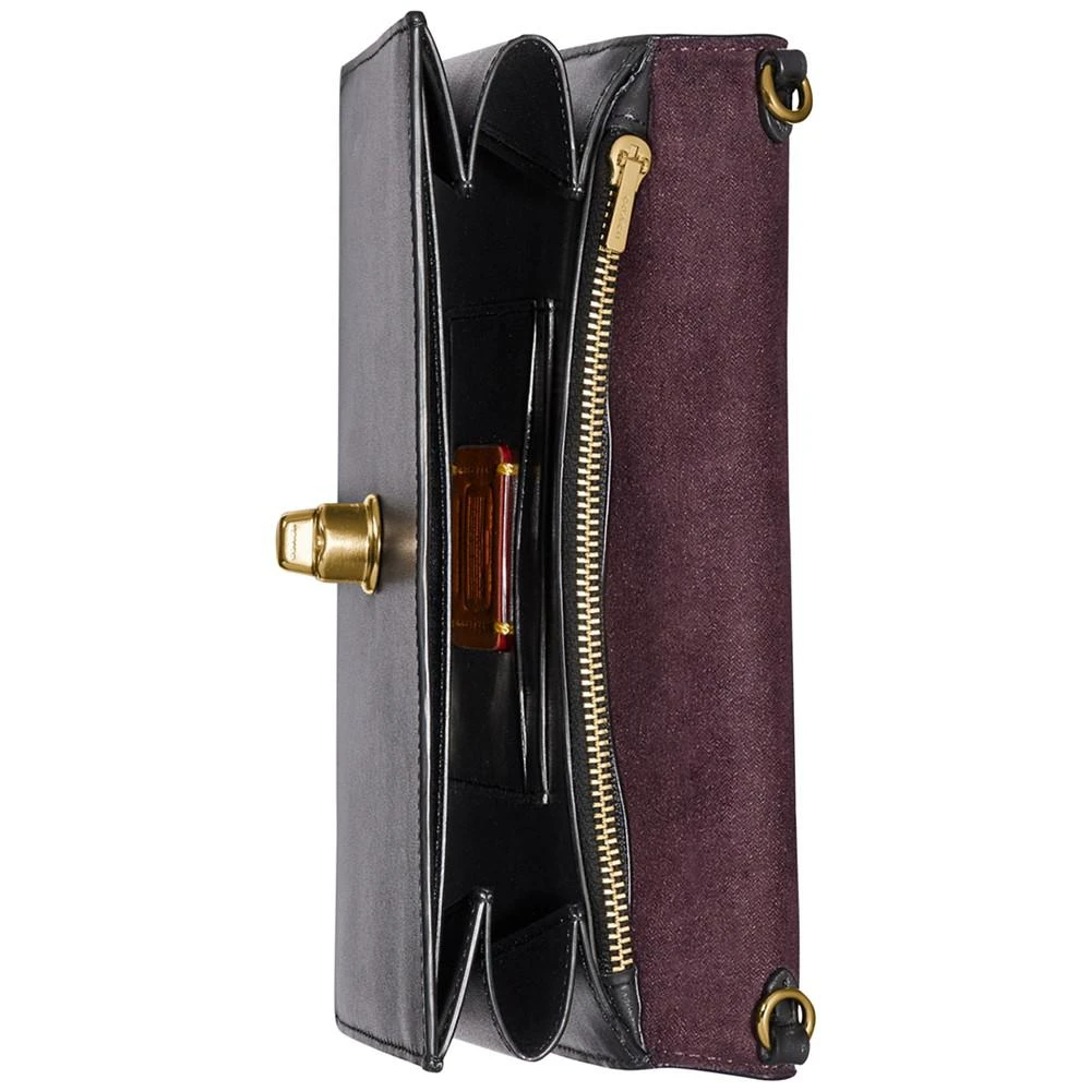 商品Coach|精制皮革中的Turnlock链式斜挎包,价格¥869,第3张图片详细描述