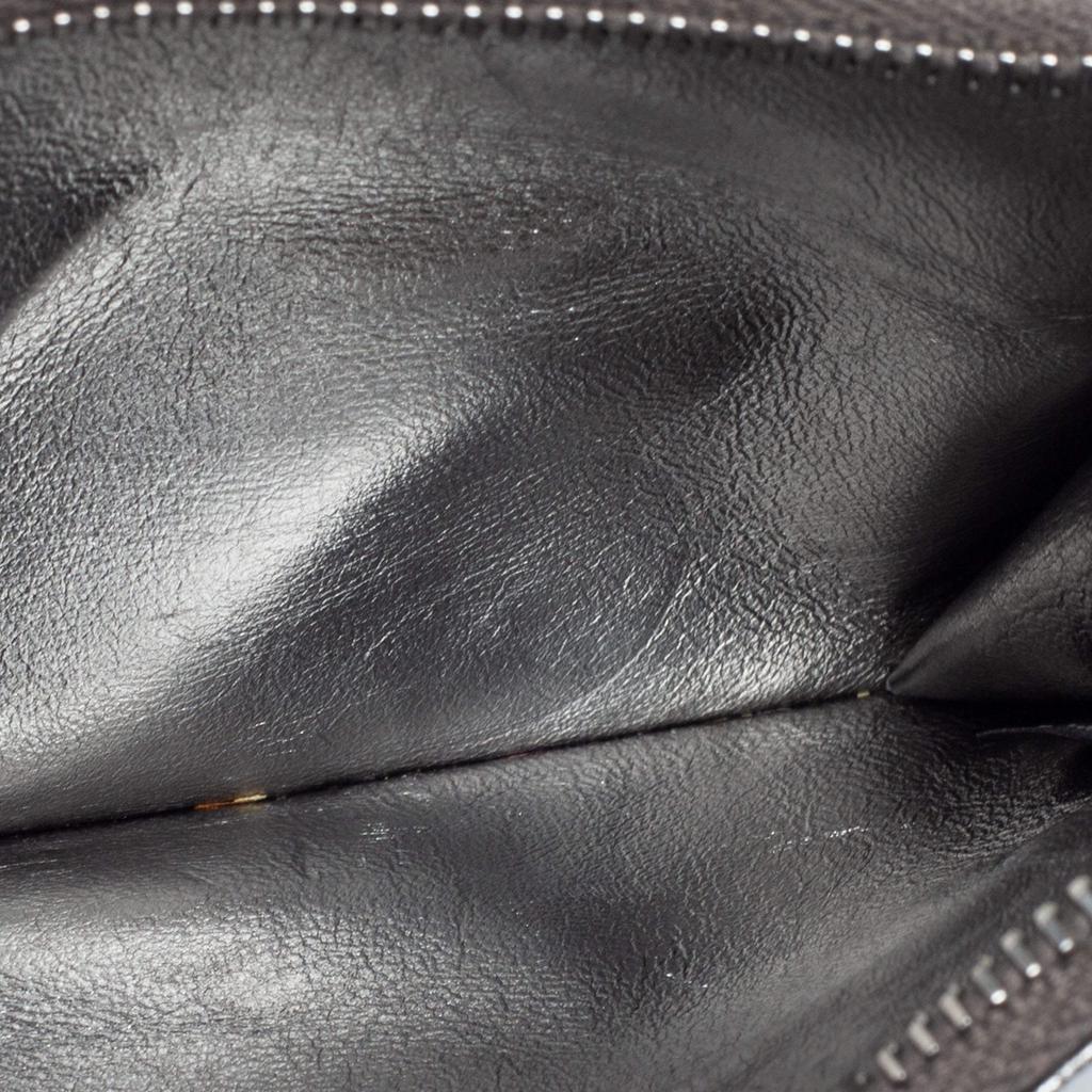Miu Miu Metallic Silver Leather Zip Card Holder商品第3张图片规格展示
