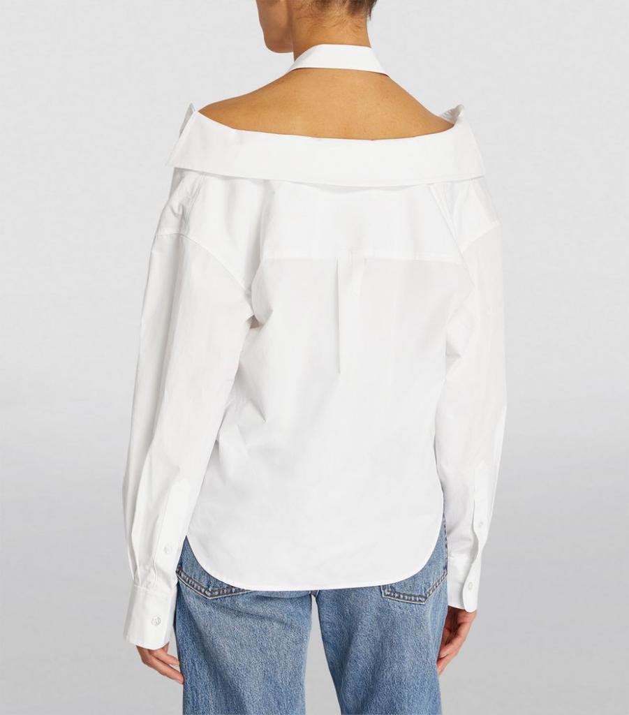 Cotton Cold-Shoulder Shirt商品第4张图片规格展示