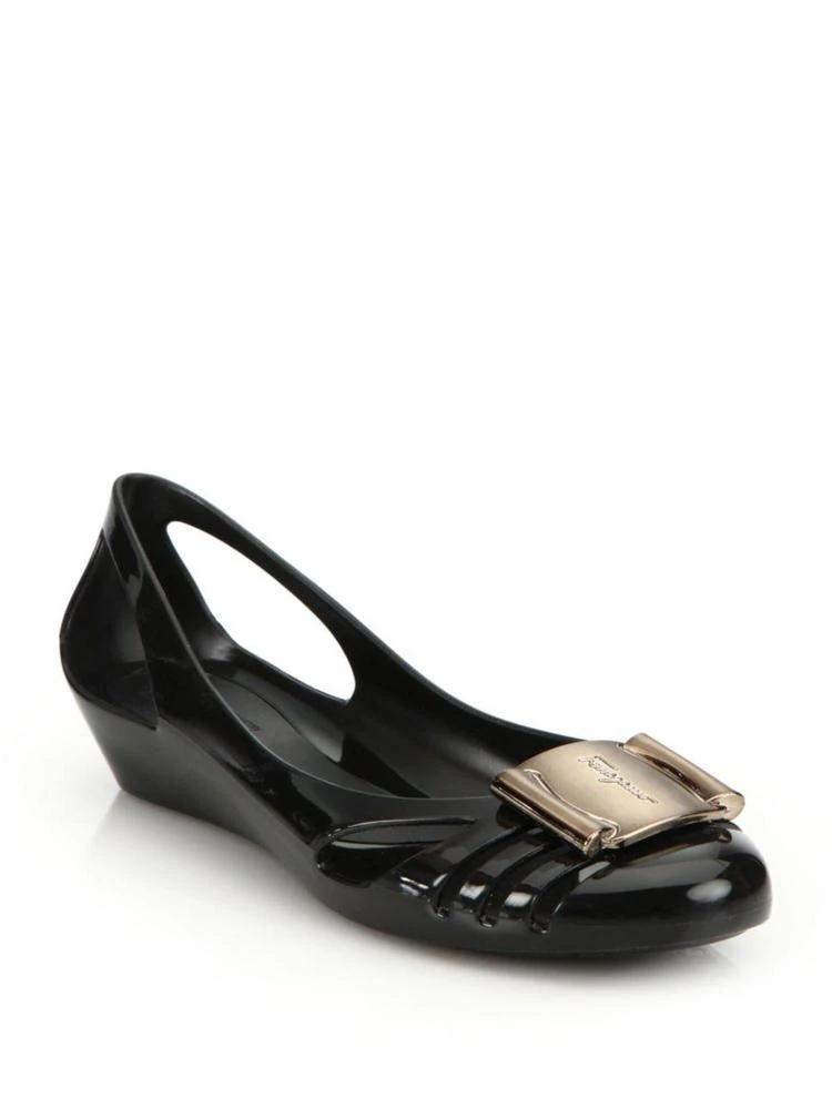 商品Salvatore Ferragamo|Bermuda Cutout Jelly Wedge Sandals,价格¥840,第1张图片