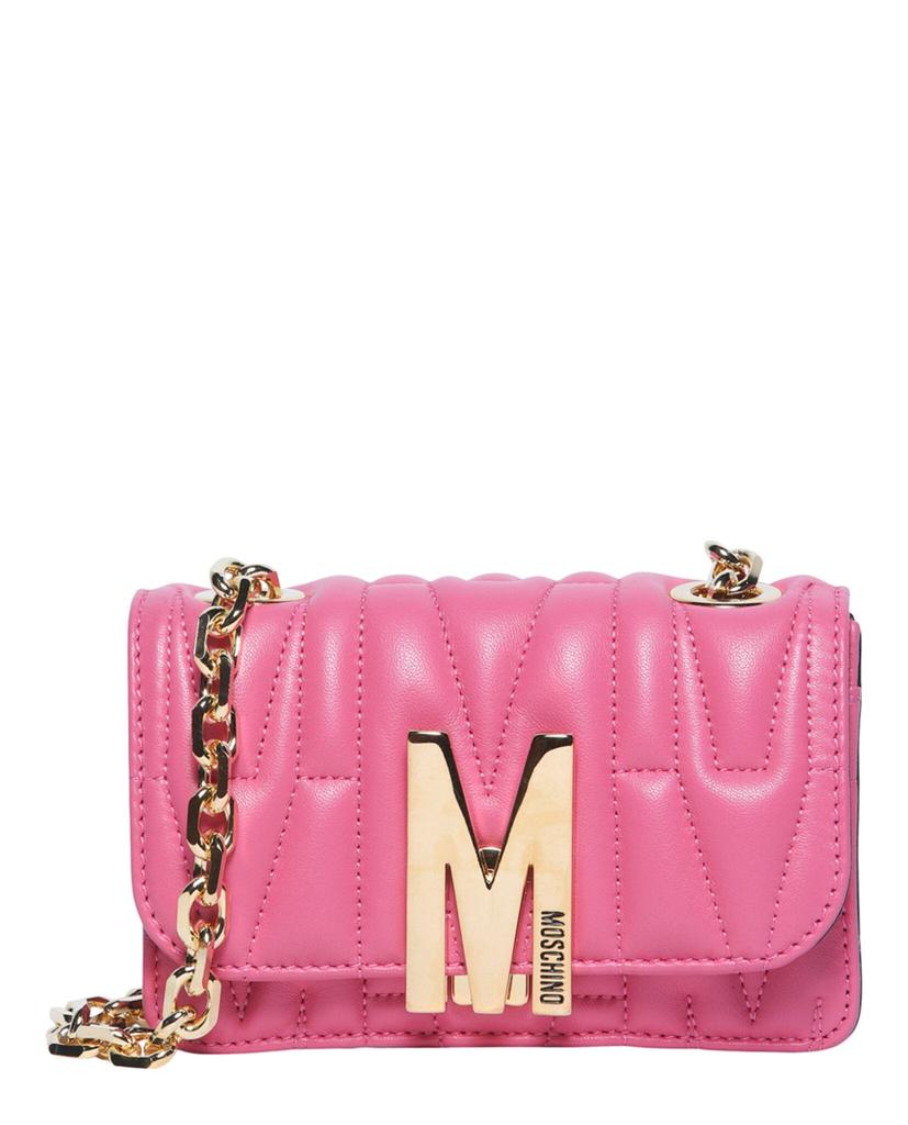 M-Logo Quilted Leather Crossbody Bag商品第1张图片规格展示