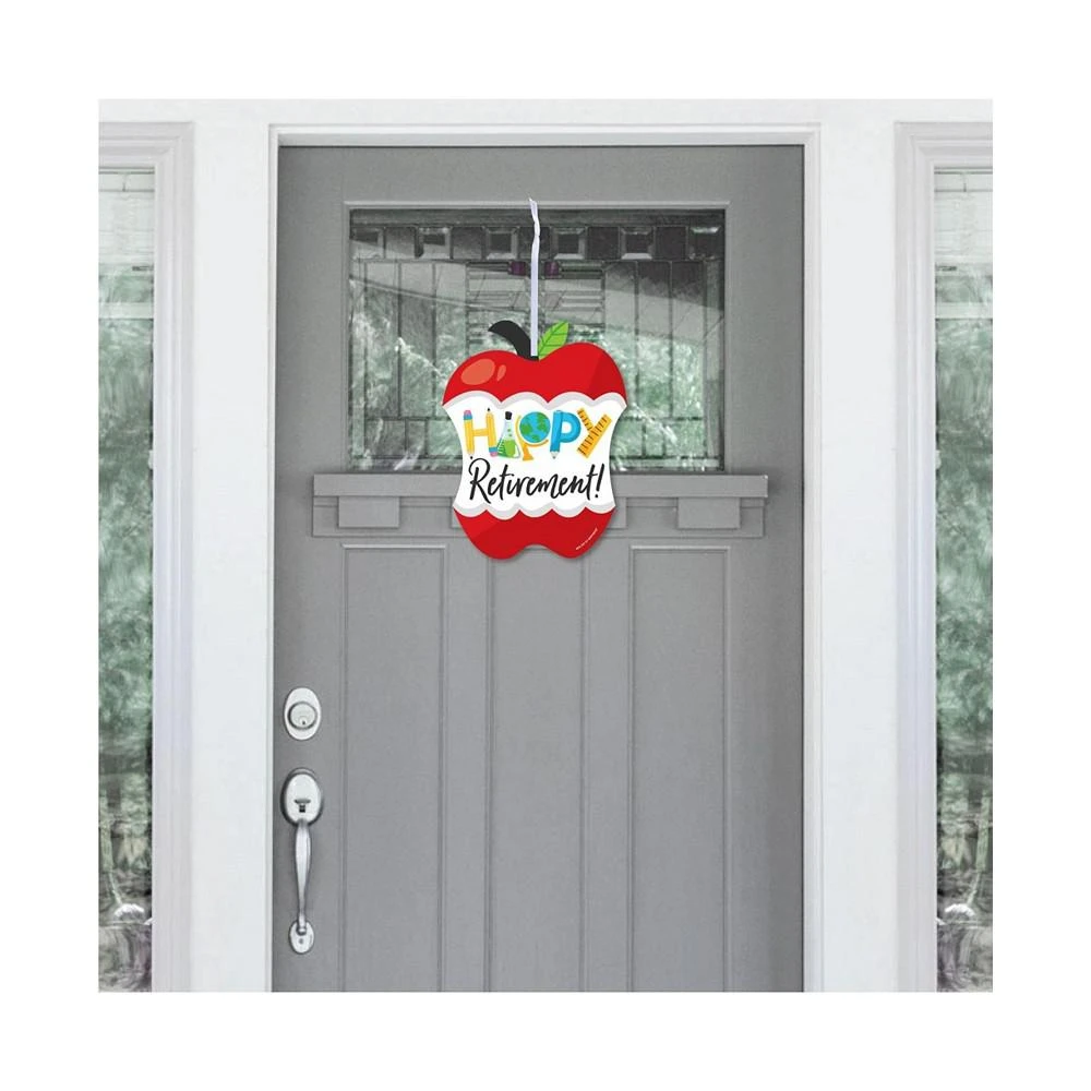 商品Big Dot of Happiness|Teacher Retirement - Hanging Porch Outdoor Front Door Decor - 1 Piece Sign,价格¥134,第2张图片详细描述