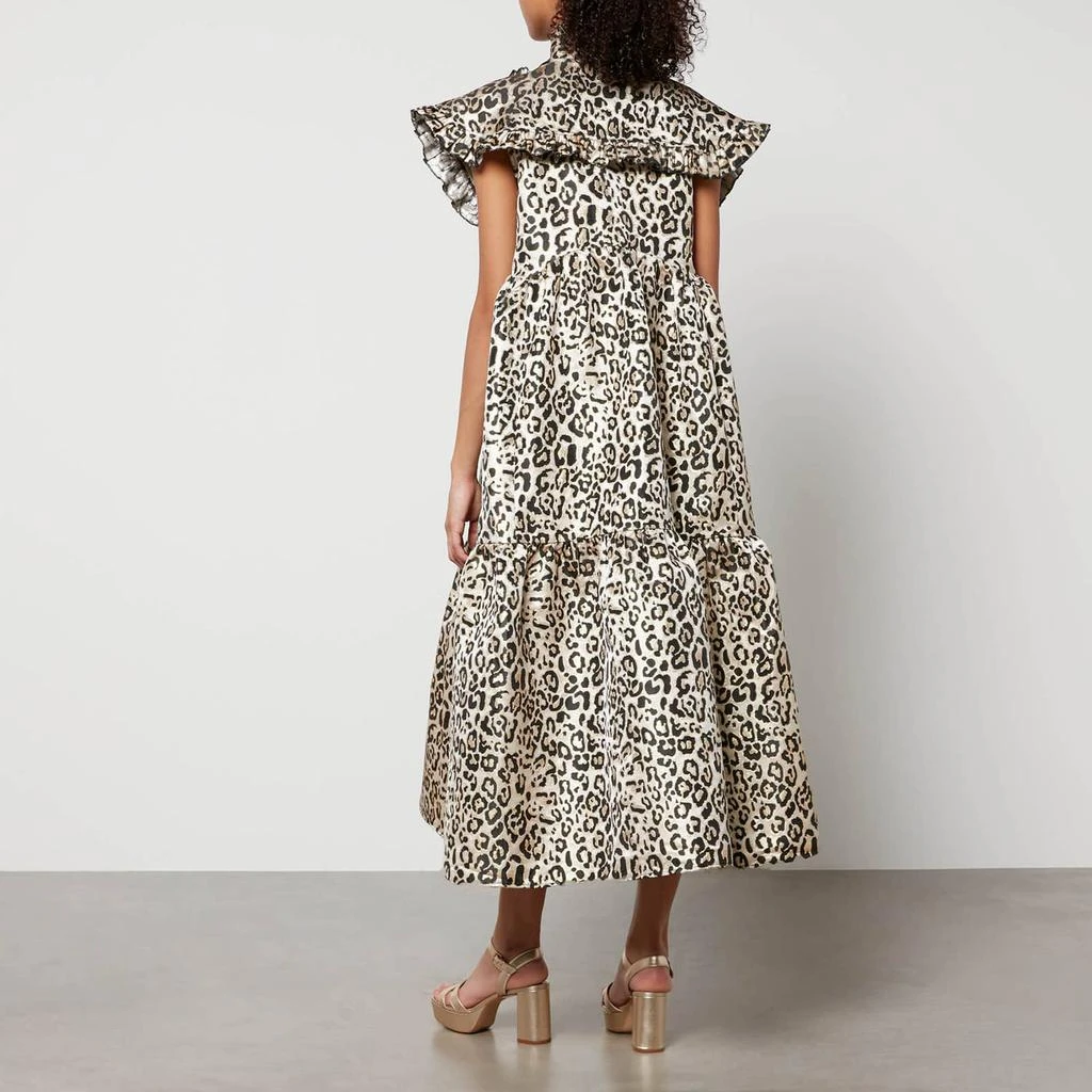 商品Sister Jane|Sister Jane Fame Leopard-Jacquard Tiered Midi Dress,价格¥1324,第2张图片详细描述