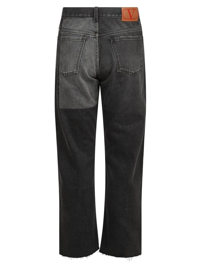 商品Valentino|Valentino Patchwork-Detailed Tapered Jeans,价格¥5160,第2张图片详细描述