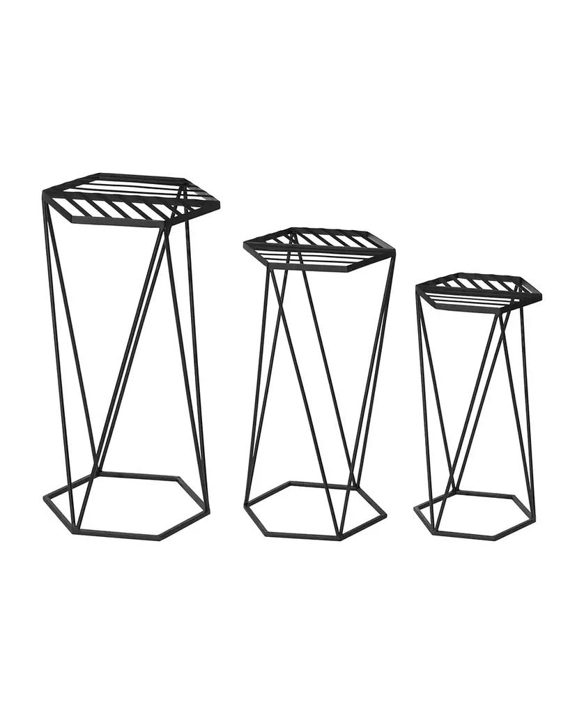 Modern Hexagon Plant Stand, Set of 3 商品