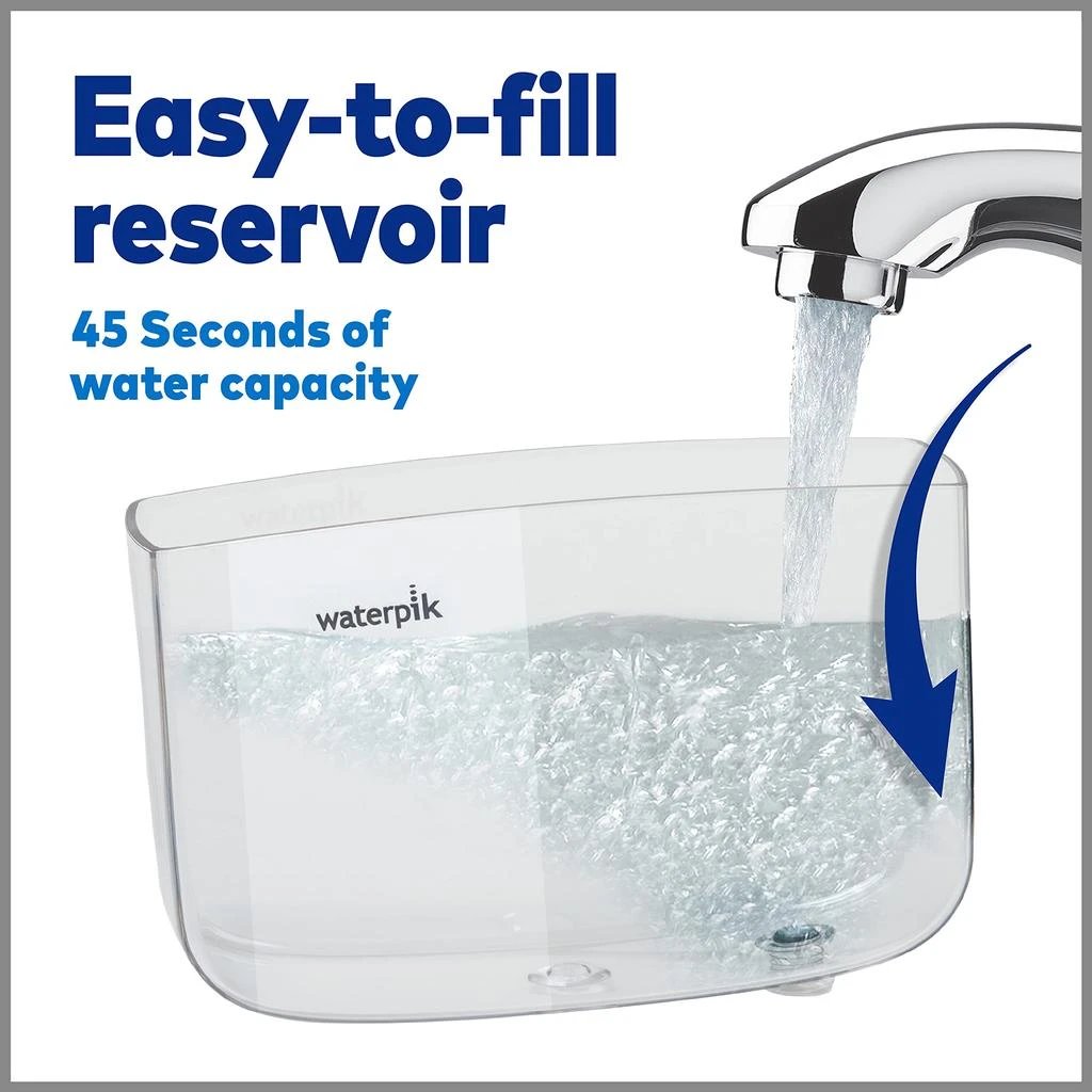 Waterpik Sidekick Portable Water Flosser, Perfect for Travel & Home, ADA Accepted, White/Chrome WF-04 商品