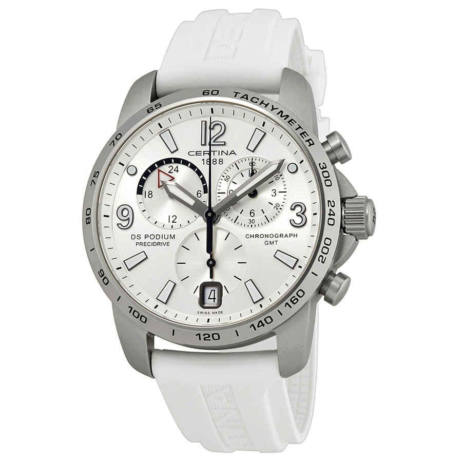 商品Certina|Certina DS Podium Aluminum White Rubber Mens Watch C0016399703700,价格¥1613,第1张图片